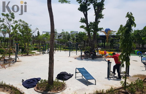 Dự án lắp đặt thiết bị thể thao ngoài trời tại Công viên khu đô thị Phúc Thành, chợ bao bì Hưng yên