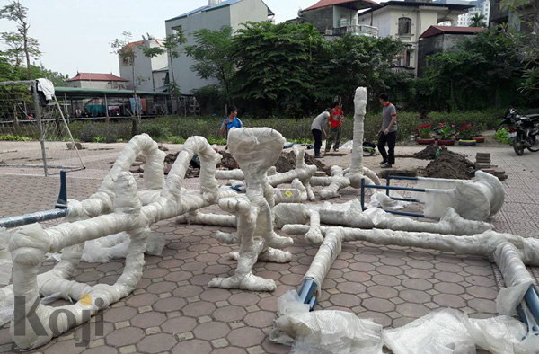 Dự án lắp đặt thiết bị thể thao ngoài trời tại Trường Nguyễn Trạc - Hà Nội